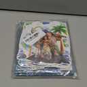 50Pcs Moana Birthday Party Supplies, Birthday Party Decorations Set Include Banner, Backdrop, Balloons, Hanging Swirls, Cake Cupcake Toppers, Tablecloth for Moana Party Decorations