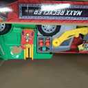 Maxx Action Large Motorized 19" Maxx Action Garbage Truck Toy Set with Lights and Sound Includes Dumpster, Trash Bin and Miniature Trash Pieces for Kids