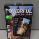 LOVE MEI Military Rugged Case for Samsung Galaxy S23 Ultra, Without Tempered Glass Screen Protector, Shockproof Dustproof Scratch Proof Hybrid Metal and Silicone Gel Heavy Duty Full Body Cover Black