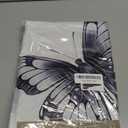 Black White Floral Shower Curtain, Flower Butterfly Shower Curtains for Bathroom Grey Floral Leaf Waterproof Fabric Bathroom Curtains 72x72 Inch with 12 Plastic Hooks
