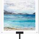 Yaocom Adjustable Metal Easel Stand with Acrylic Floating Photo Frame 16.5" Tabletop Frame Stand for Display, Poster or Signs Floor Heavy Duty Easel for Weeding Home Exhibition Restaurant(Black)