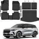 Compatible with Lincoln Nautilus 2024-2026 Floor Mats & Cargo Liner,All Weather Protection,Waterproof,Anti-Slip TPE Floor Mats & Trunk Mat 2024 2025 2026 Accessories