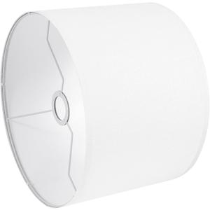 White Lamp Shade, Small Drum Lampshade 8.7" Top x 8.7" Bottom x 8.8" High (Spider), Replacement Lamp Shade Natural Linen Hand Crafted for Table Lamps Floor Lamps Chandelier Lamp, Assembly Required