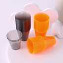 Disposable Hard Plastic Shot Glasses Jello Cups Iridescent Neon Halloween Birthday Christmas Party Supplies (2, ounces)