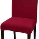 Stretchable Wedding Party Chair Cover for Banquet Hotel Decoration, Universal Spandex Arch Cover (Burgundy 4pcs)