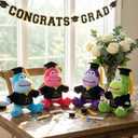 Leyndo 8 Packs 2026 Graduation Stuffed Animal Plush Dinosaurs for Kids Bulk 5.5''#1 Grad Stuffed Animal with Grad Cap for Preschool Kindergarten College High School Achievement Supply