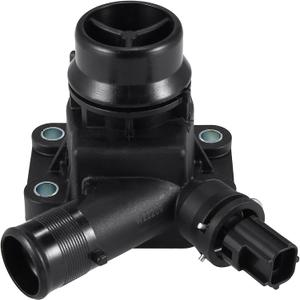 Thermostat Housing Assembly Replacement for Volvo XC60 2010-2014, No.LR006071 Plastic Metal Black 1 Pc