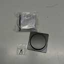 Homdiy MC009-70BK Sliding Door Pull Black Flush Pull 2 Pack - Square Handle for Closet, Cabinet, Pocket Door - Recessed Finger Pulls