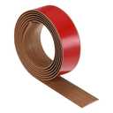 M METERXITY Floor Transition Strip Self Adhesive, 6.56FTx1.58Inch PVC Laminate Flat Divider Door Transition Strip for Joining Floor Gaps/Carpet/Tiles/Doorways [Teak]