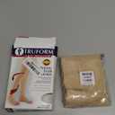 Truform 30-40 mmHg Compression Stockings for Men and Women, Thigh High Length, Dot-Top, Open Toe, Beige, Medium (Medium (1 Pair))