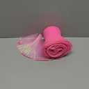 uxcell 5.5" x 11 Yards Ruffle Pleated Organza Trim Iridescent Pleated Lace Trim Ribbon Sewing Lace Fabric Trim for DIY Craft Dress Clothing Wedding Gift Home Decoration, Dark Pink