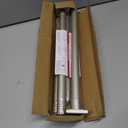 CorkLatta Brushed Nickel Shower Curtain Rod Spring Tension 30 to 80 Inch,1 Inch Diameter Adjustable Shower Rods for Bathroom,No Drilling