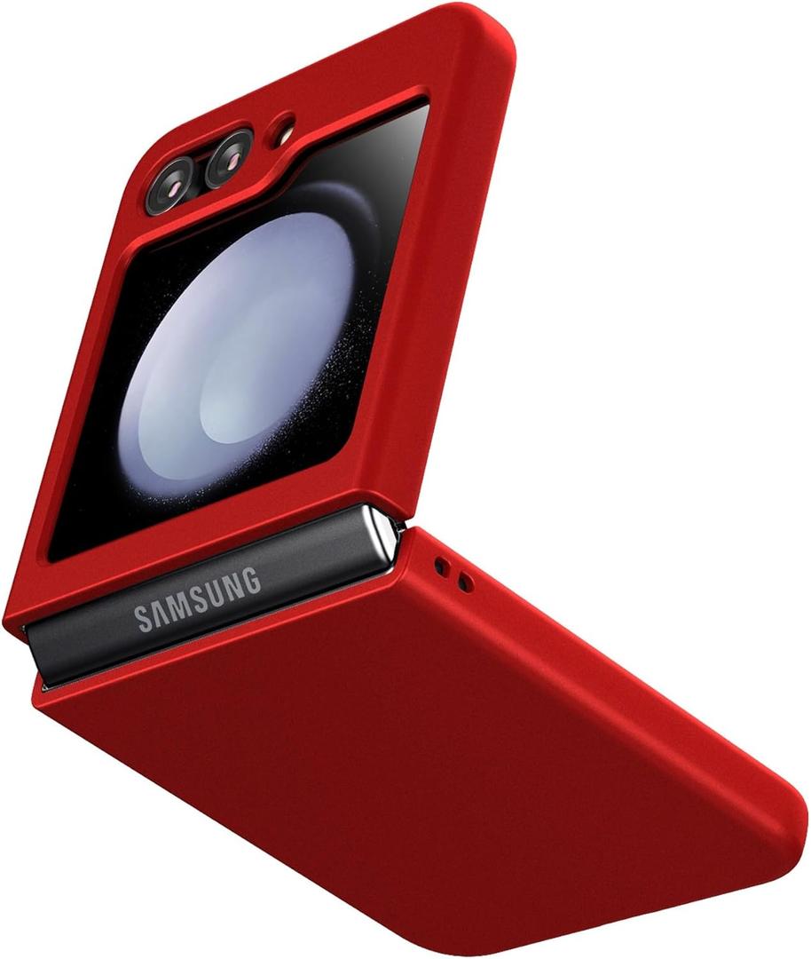Case for Samsung Galaxy Z Flip 5 (2023) Thin Hard Matte Phone Case for Galaxy Z Flip5 - Red