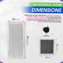 Bagean Grease Microwave Vent Filter W10208631A and Charcoal 8206230A Whirlpool Microwave Filter Replacement Combo Pack - Aluminum Mesh and Carbon Filters Refresh The Kitchen Stove Oven Air (1-Set)