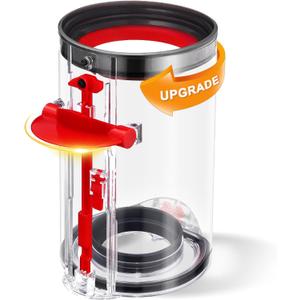 Upgraded Bin Compatible with Dyson V10 Vacuum Cleaner Canister, Large Dust Bin Replacement for Dyson Part No. 969509-01