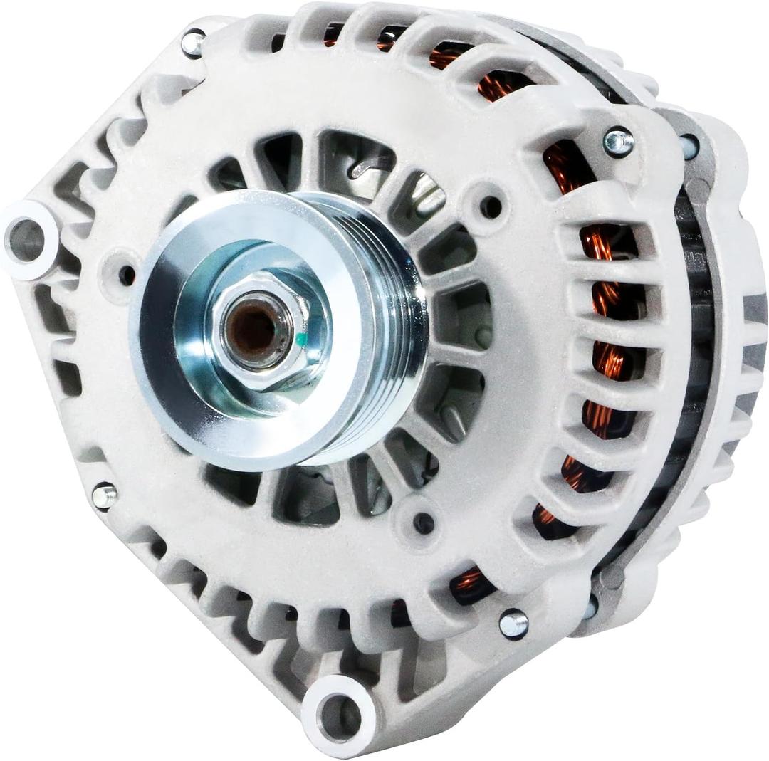 New Alternator 4 Pin Compatible with 1999-2007 Chevrolet Silverado 1500 GMC Sierra 1500, 02-06 Avalanche Express 1500, 2003-2006 Envoy, 00-04 Yukon 4.3 5.3 6.0 8.1L, 01-09 Savana 1500 4.3 4.8 5.3L