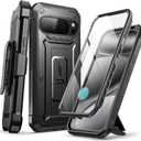 SUPCASE for Google Pixel 10/10 Pro Case with Screen Protector (Unicorn Beetle Pro), [Built-in Stand & Belt-Clip] [Military-Grade Protection] Full Body Heavy Duty Phone Case, Black