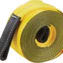 Ultra-Tow 4in. x 30ft. Tow Strap, 20,000-Lb. Breaking Strength, 6,666-Lb. Working Load, Yellow