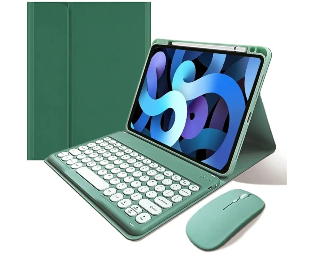 KMXDD Keyboard Case Mouse Compatible with iPad Air 11 inch M2/ iPad Air 5th 4th Generation 10.9”, iPad Pro 11" 4th 3rd 2nd 1st Gen Keyboard Case Color Keys Removable Keyboard (Dark Green) KMXDD Keyboard Case Mouse Compatible with iPad Air 11 inch M2/ iPad Air 5th 4th Generation 10.9”, iPad Pro 11" 4th 3rd 2nd 1st Gen Keyboard Case Color Keys Removable Keyboard (Dark Green)