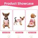 Topbuti 4 Pack Dog Shirts Summer Pet T Shirts Puppy Clothes Dog Clothing Breathable Cat Sleeveless Vest for Small Dogs Cats (Large, Love)