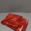 Benson Mills Poinsettia Scroll Printed Rectangle Fabric Table Cloth, Winter, Holiday and Christmas Tablecloth (52" X 70" Rectangular, Red)