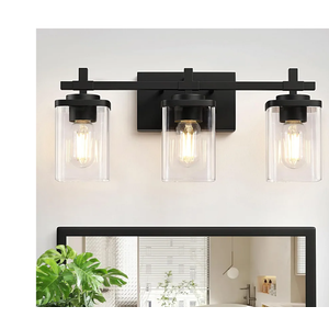 3-Lights Bathroom Vanity Light Fixtures, Modern Black Vanity Lights Over Mirror with Clear Glass Shade for Bathroom, Wall Mounted Lamp for Bedroom Hallway Living Room
Amazon's Choice
