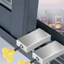 2 Pack Sliding Door Safety Lock - Child Proof Window & Patio Door Lock, No Drill Easy Install, Baby Safety Guard Lock for Closet & Windows