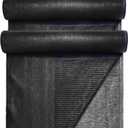 40% 6ft x 200ft Bulk Eyelets Shade Cloth Roll Sunblock Shade UV Resistant Net Windscreen Cover Fabric Roll for Garden Greenhouse Flower Plant Patio Kennel Canopy (Black)