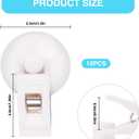 10PCS Multiple Purpose Shower Curtain Suction Cup Clips to Wall, Prevent Water Splashing Out
