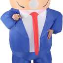 Inflatable Costumes for Adult Funny Costume Halloween Holiday President Blow Up Outfit Full Body, Fits Adults From 63 to 78 inches Tall