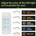 Homewerks 7148-01-AX Smart Bathroom Fan with Alexa Voice Assistant Color Changing LED Light and Bluetooth Speakers 110 CFM 1.5 Sones, Medium