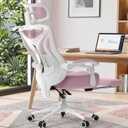 CYKOV Ergonomic Office Chair with Footrest, Reclining Mesh Back, 350 Lbs