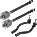 X AUTOHAUX 4pcs Front Inner Outer Tie Rod Ends Kit Suspension Steering Tie Rod End for Nissan Maxima 2009-2014 Drag Link No.ES800357/ES800358