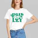 Football Shirt for Women Sunday Funday T Shirt Game Day Tee Cute Print Crewneck Tee