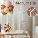 6 Pack Clear Acrylic Balloon Stand Kit, 15.75 Inch Reusable Balloon Sticks Holder With Base Perfect for Tabletop Centerpiece Party Event Decorations (15.75" 6 Pack)