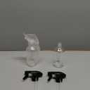 AMORIX Plastic Spray Bottles 2 Pack 360 Water Spray Bottle for Cleaning 10 oz/300 ml Upside Down Spray Bottle Small Mister Squirt Bottle with Adjustable Nozzle for Hair, Cooking, Plant, Pet (Clear)