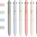 Ddaowanx Multicolor Pens, 4-in-1 Colored Ballpoint Pen 0.5mm Fine Point Smooth Writing,Nurse Accessories for Work,Gifts for Teen Girls,6-Count