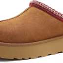 Women's Slippers Platform Mini Boots Short Ankle Boot Fur Fleece Lined House slippers Anti-Slip Boot For Outdoor (7, Brown)