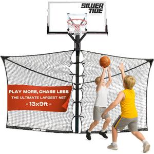 Silver Tide, Power Net - Basketball Yard Guard - Guard net for in ground Basketball Hoop Outdoor - Prevents The Ball from Leaving The Court
