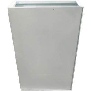 Nearly Natural 15in. Classic Square Metal Planter (White)