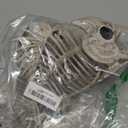 JOYIN 2 PCS 9.5 Halloween Posable Fish Skeleton Decor, Animal Plastic Bones with Posable Joints for Indoor Outdoor Halloween Decorations Party Props, Yard Patio Lawn Garden Props Decor