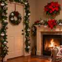 Ciaell 12PCS Brown Velvet Christmas Ornaments - 3.15inch Christmas Tree Balls - Shatterproof Plastic Balls Xmas Hanging Ornaments with Gift Box for Holiday Indoor Outdoor Decorations