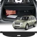 SCITOO Cargo Cover Shade 2008-2012 Fit for Ford Escape Retractable Rear Trunk Luggage Anti-Peeping Privacy Security Upgraded Cover