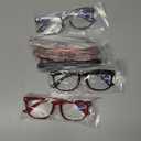 CCVOO 6 Pack Blue Light Blocking Reading Glasses, Anti Headache/Glare/Eye Strain Readers Computer Eyeglasses Women/Men (6 Pack Mix, 1.25)
