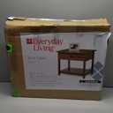 Everyday Living, End Table in Walnut, 20.1 in W x 24 in D, Materials: 100%. MDF Melamine