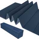 Foldable Yoga Exercise Mat Lightweight, Anti-Slip, and Easy to Store for Yoga, Pilates, Home Workouts, and Floor Exercises (24" x 72" x 1/2")
