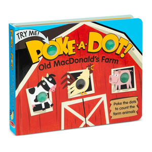 Melissa & Doug Children's Book - Poke-a-Dot: Old MacDonald’s Farm (Board Book with Buttons to Pop) - FSC Certified