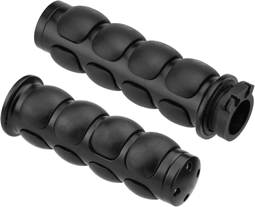 Motorcycle Hand Grips 1 Inch 25MM Handlebar Grip Throttle Non-Slip Universal Compatible with Harley Davidson Dyna Sportster 883 Road King Electra Glide Street Glide