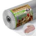 16" x 50' Hardware Cloth - 19 Gauge Heavy-Duty 1/2 Inch Welded Chicken Wire, Hot-Dipped Galvanized Mesh for Chicken Coop & Garden Fencing