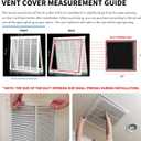 20"Wx20"H Return Air Grille [Duct Opening Size] Return Vent Cover for Wall or Ceiling,Steel Return Air Grill Removable Face/Door for 1 Inch Filters (20"W x 20"H [Duct Opening])